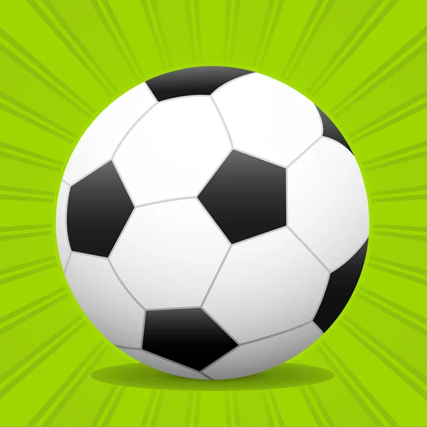 Pallone da calcio — Vettoriale Stock