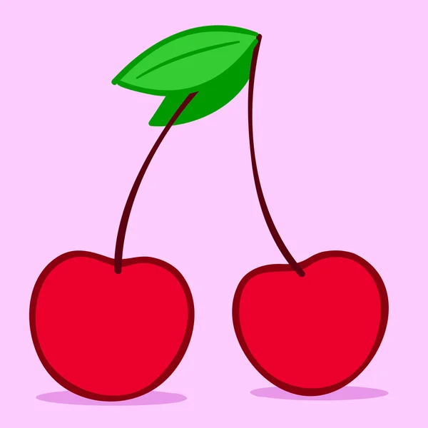 Cherry doodle — Stock vektor