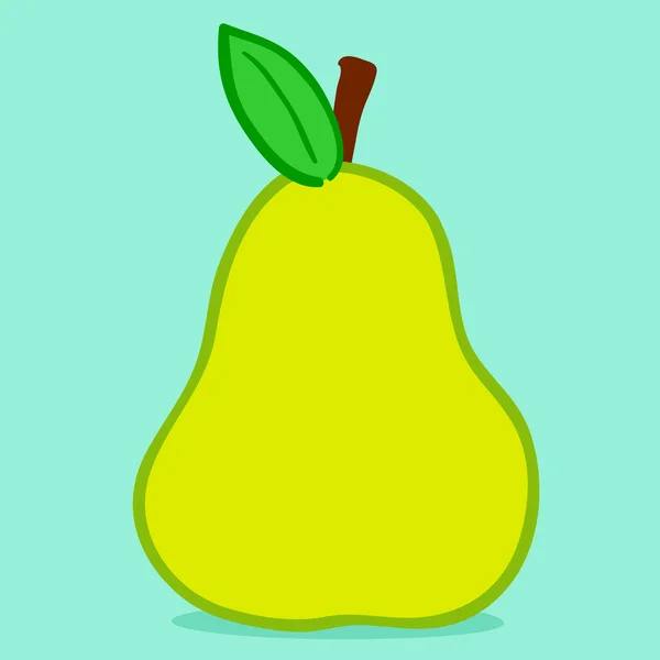 Pear doodle — Stock Vector