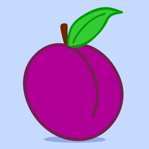 Doodle prune — Image vectorielle