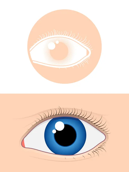 Augenpiktogramm — Stockvektor