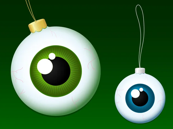 Різдво дрібнички очного яблука — стоковий вектор