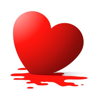 Melting heart clipart