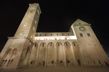 Trani (puglia, İtalya) - gece Ortaçağ Katedrali