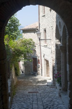 Pennabilli (Pesaro e Urbino, Montefeltro, Marches, Italy), old v clipart