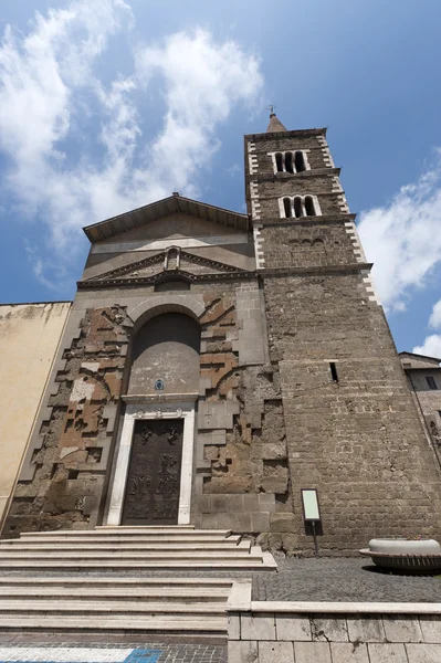 Palestrina (Roma, Lazio, Italia) - Katedral fasad — Stok Foto