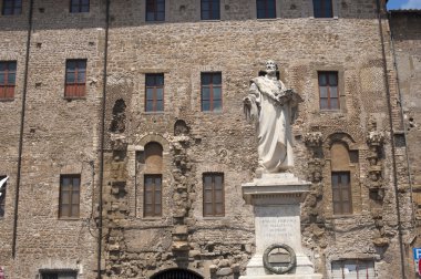 Palestrina (Roma, lazio, İtalya) - pierluigi da p heykeli.