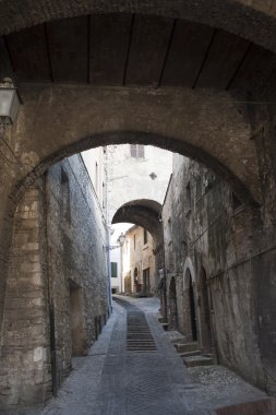 Narni (terni, umbria, İtalya) - eski sokak