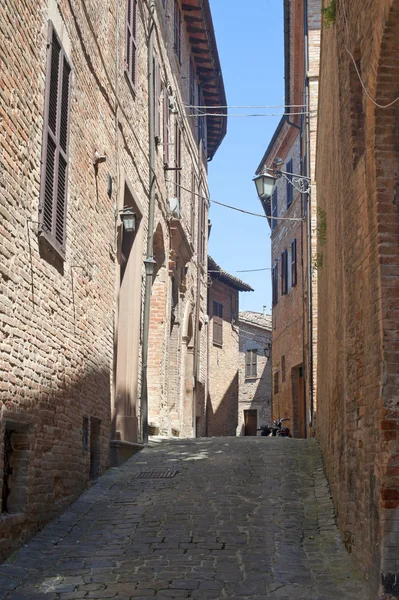 Sarnano (Macerata, Marches, Italy) - Old street — Stock Photo, Image