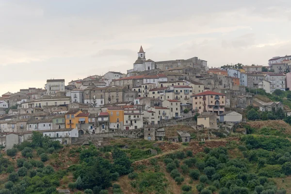 Basilicata (potenza) - oppido lucano, starobylé město a oliv tre — Stock fotografie
