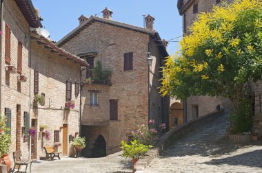 Sarnano (Macerata, Marches, Italy) - Old village clipart