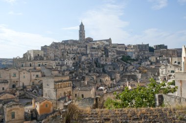 (basilicata, İtalya) - eski şehir (sassi Matera)