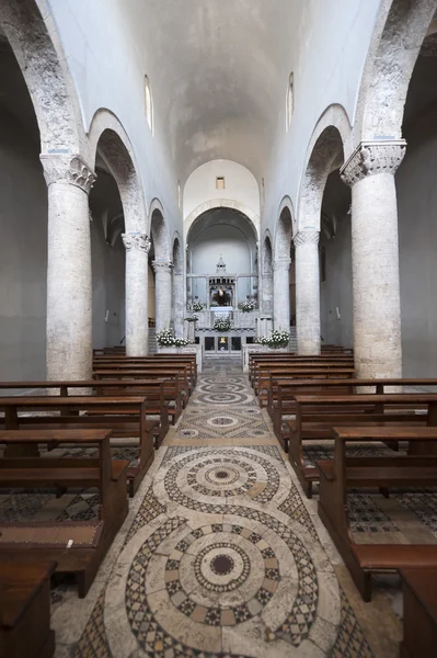 Lugnano i Teverina (Terni, Umbrien, Italien) - Gamle kirke interiør - Stock-foto