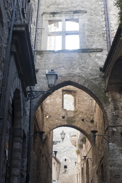 Narni (terni, Umbrie, Itálie) - staré budovy — Stock fotografie