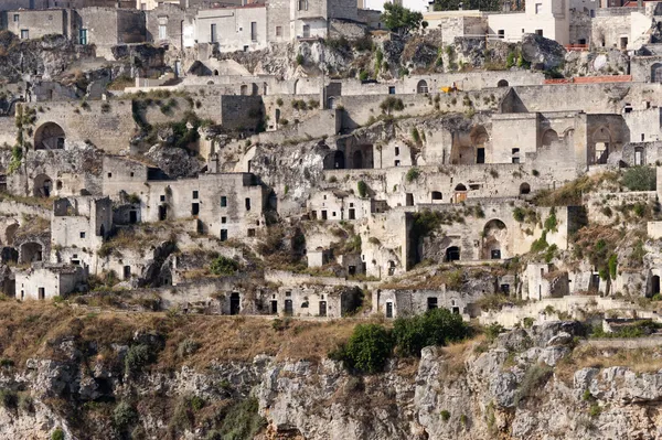 Матера (провінції Базиліката, Італія) - Старе місто (sassi) — стокове фото