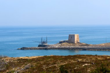 gargano (puglia, İtalya), yaz kıyısında