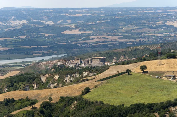 Panorama alviano (terni, Umbrie, Itálie), krajina v létě — Stock fotografie