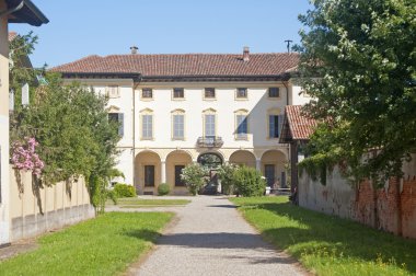 Gaggiano (Milan), historic villa clipart