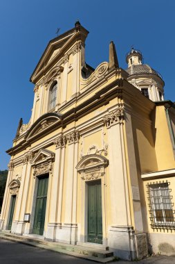 Borgonovo Ligure (Genova, italy), historic church clipart