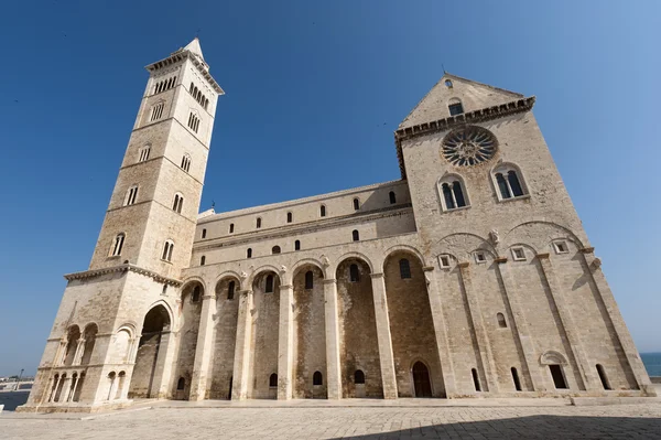 Trani (Puglia, Italy) - Medieval cathedral in romanesque style — Stock Photo, Image