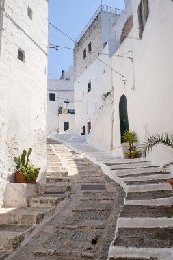 Ostuni (brindisi, puglia, İtalya) - eski şehir