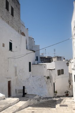 Ostuni (brindisi, puglia, İtalya) - eski şehir