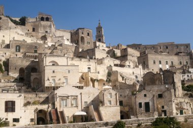 (basilicata, İtalya) - eski şehir (sassi Matera)