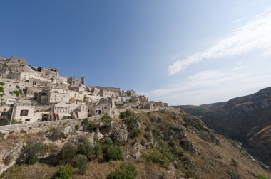 (basilicata, İtalya) - eski şehir (sassi Matera)