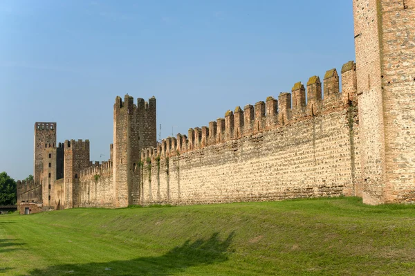 Montagnana (padova, veneto, italien) - mittelalterliche Mauern — Stockfoto