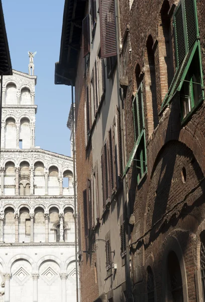 Lucca, kirche von san michele in foro — Stockfoto