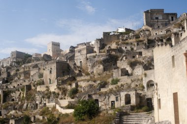 (basilicata, İtalya) - eski şehir (sassi Matera)