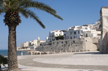 Vieste (foggia, gargano, puglia, İtalya), yaz