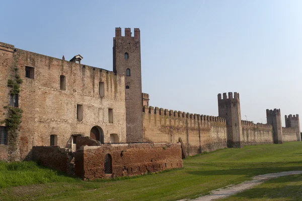 Montagnana (Πάντοβα, Βένετο, Ιταλία) - μεσαιωνικά τείχη — Φωτογραφία Αρχείου