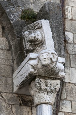 acerenza (potenza, basilicata, İtalya): katedral cephe, detay