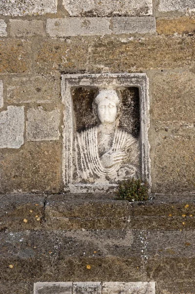 Acerenza (Potenza, Basilicata, Italia): facciata della cattedrale, dettaglio — Foto Stock