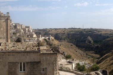 (basilicata, İtalya) - eski şehir (sassi Matera)