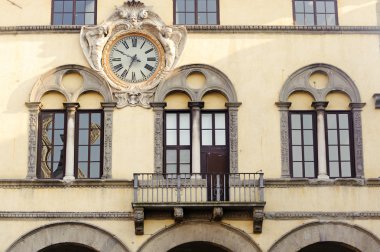 Lucca, windows and clock clipart