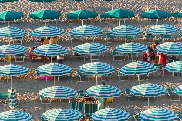 stock image Termoli (Campobasso, Molise, Italy) - The beach at evening