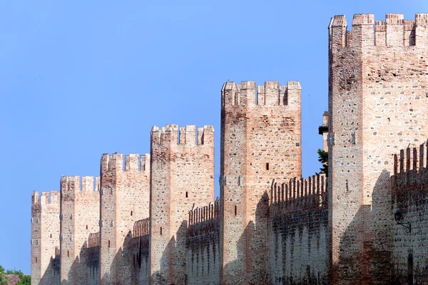 Montagnana (padova, veneto, Italië) - middeleeuwse muren — Stockfoto
