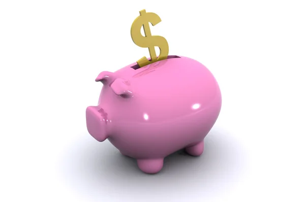 Dollar Piggybank — Stock Photo, Image