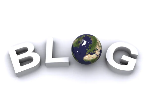 Концепция блога — стоковое фото