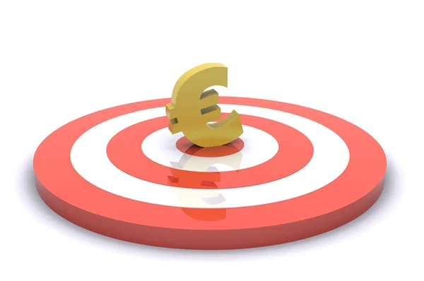 Hitting Targets (Euro) — Stock Photo, Image