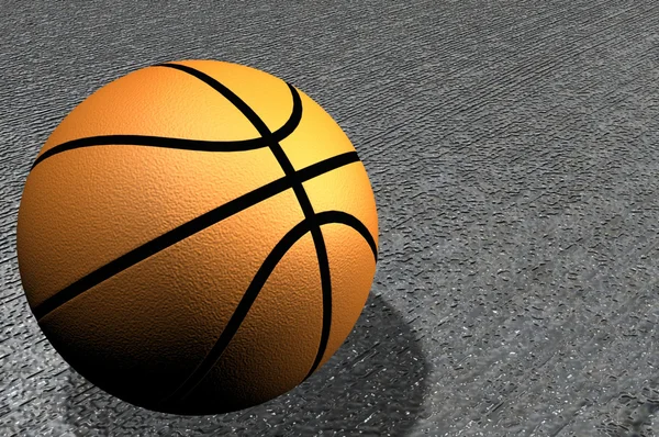 Basketball på banen - Stock-foto