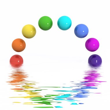 Rainbow Reflections clipart