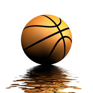 Basketball Reflections clipart