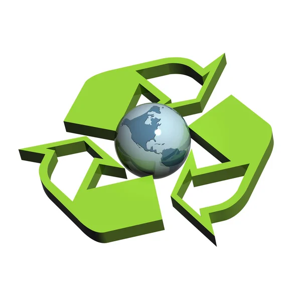 Recycle symbool usa — Stok fotoğraf