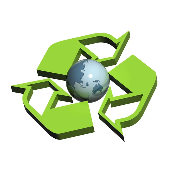 Recycle Symbol Australia / Japan — Stock Photo, Image