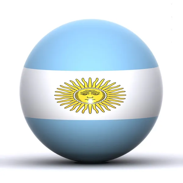 Argentina Globe — Stock Photo, Image
