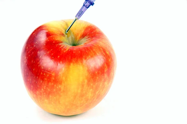 Gespritzter Apfel — Stockfoto