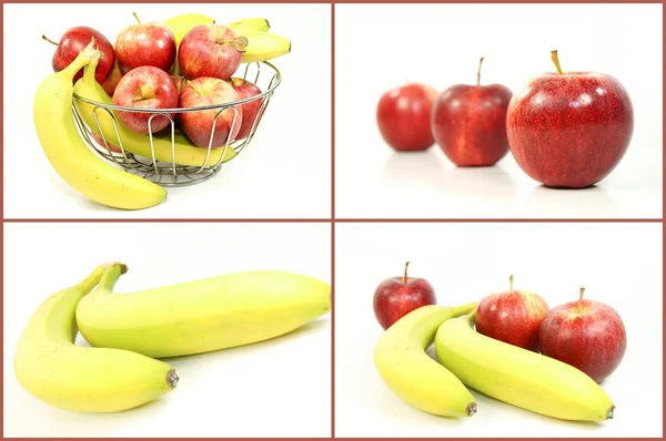 Apfel und Banane — Stok fotoğraf